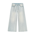 Noire Men's Vintage Wash Wide Leg Denim Jeans
