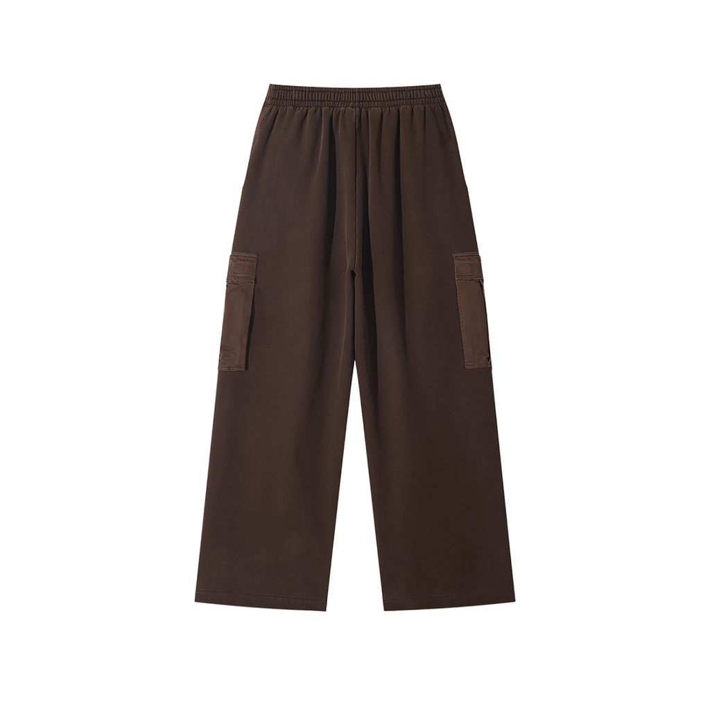 Noire Unisex Sunfade Washed Fleece Cargo Pants