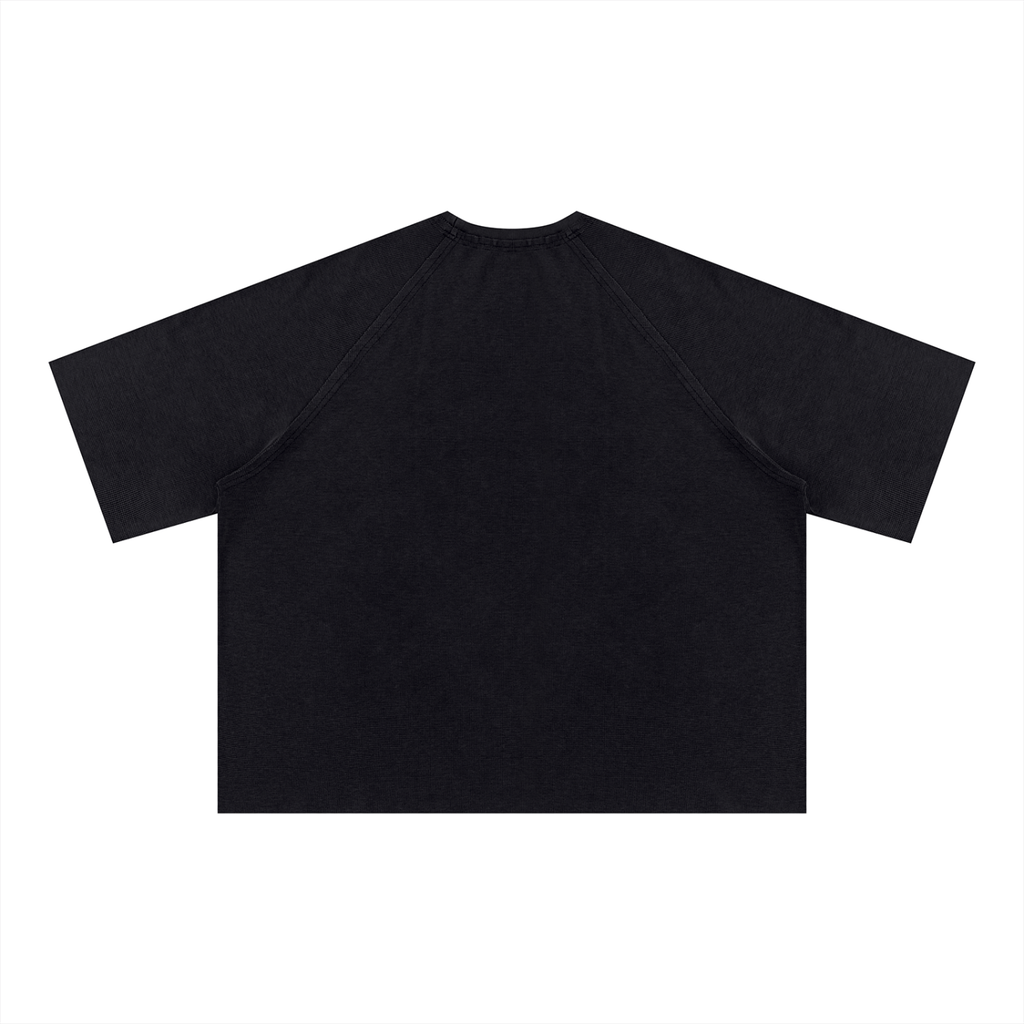Noire Unisex Mineral Wash Boxy Waffle T-Shirt