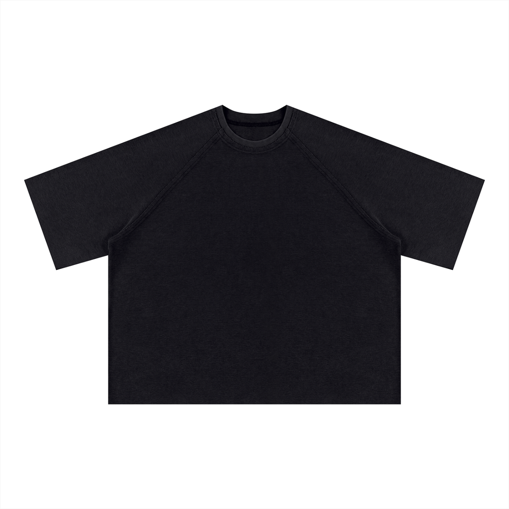 Noire Unisex Mineral Wash Boxy Waffle T-Shirt
