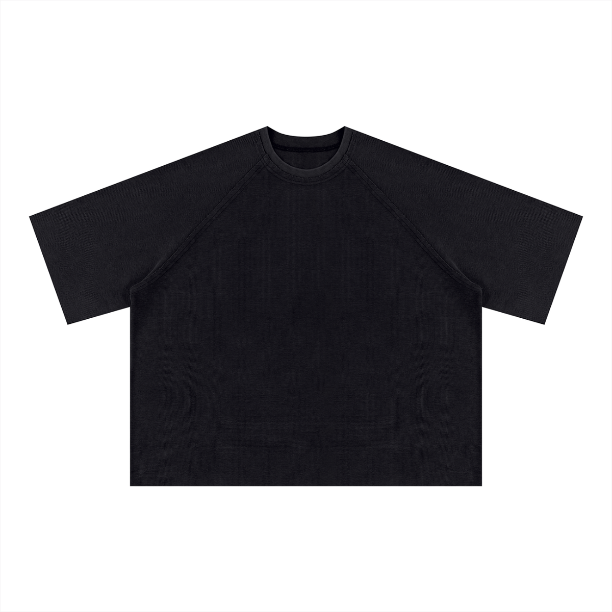 Noire Unisex Mineral Wash Boxy Waffle T-Shirt