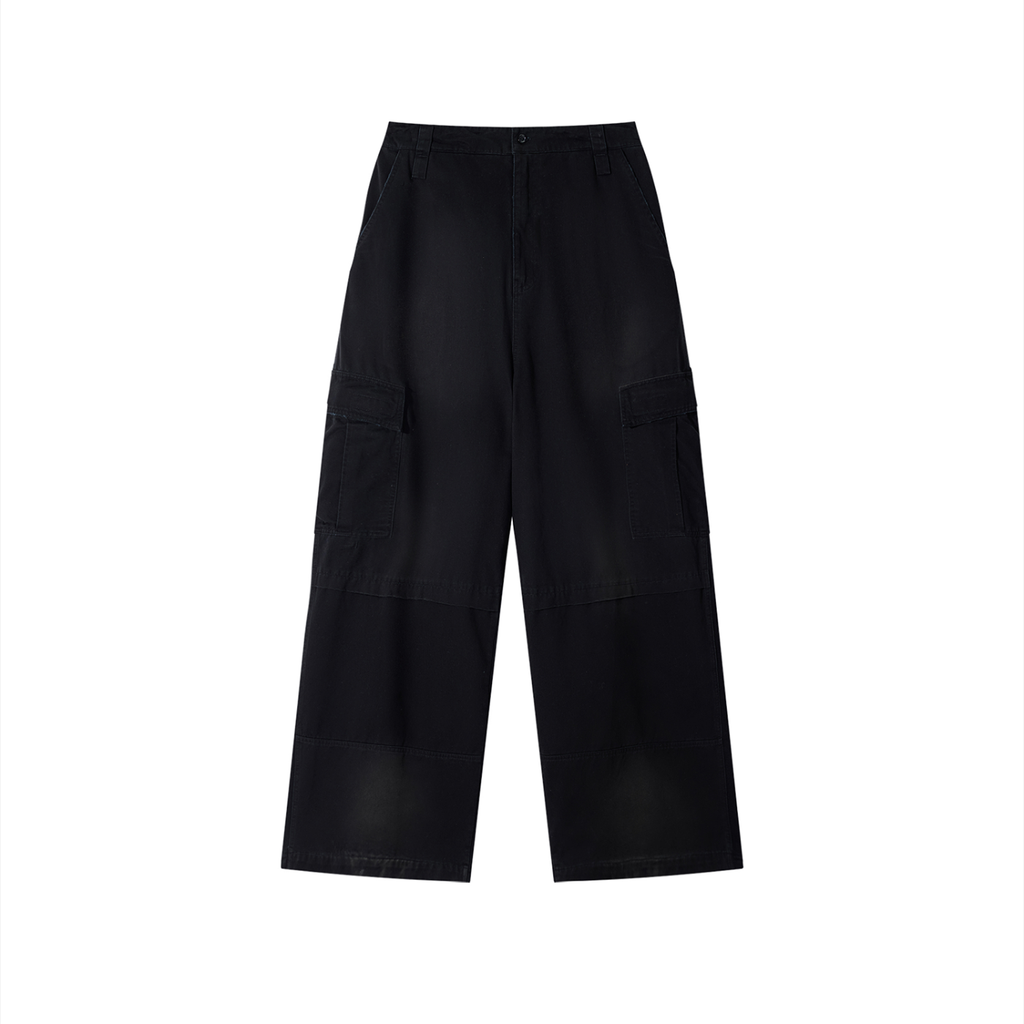 Noire Unisex Sunfade Washed Fleece Cargo Pants