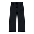 Noire Men's Vintage Wash Wide Leg Denim Jeans